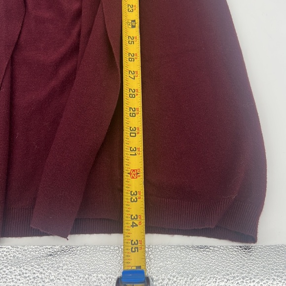 Cyrus NWT Wiley Open Shawl Cardigan-Burgundy-Small - Picture 8 of 9